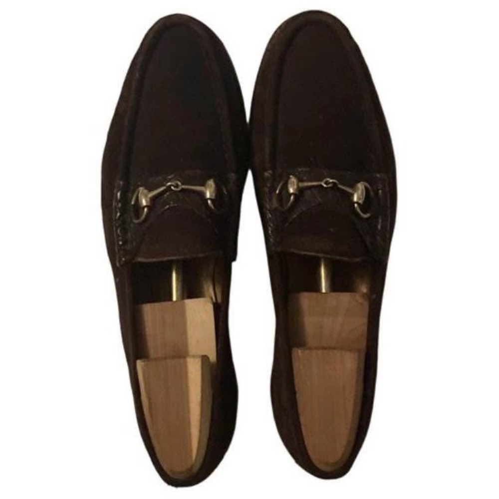 Gucci Dark Brown Leather Loafers